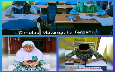 Siswa MTsN 2 Jembrana Mengikuti Simulasi KSN secara Virtual