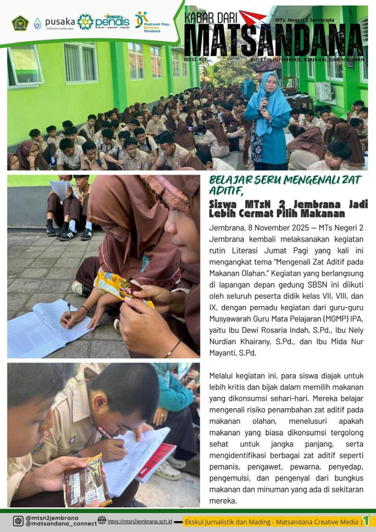 KABAR DARI MATSANDANA EDISI #33