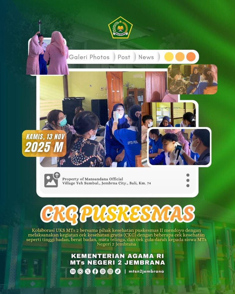 CEK KESEHATAN GRATIS PUSKESMAS