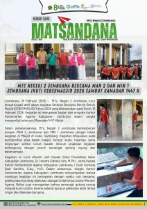 KABAR DARI MATSANDANA EDISI #56
