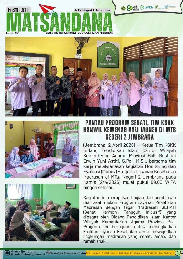 KABAR DARI MATSANDANA EDISI #61
