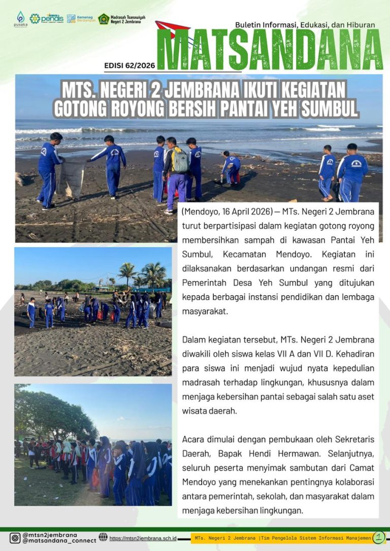 KABAR DARI MATSANDANA EDISI #62