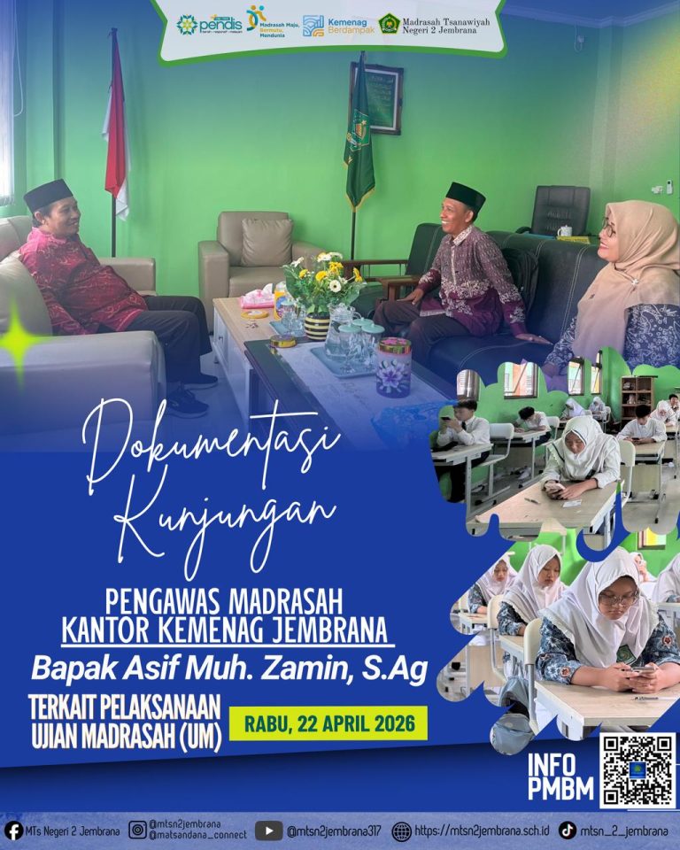 KUNJUNGAN PENGAWAS MADRASAH KANTOR KEMENAG JEMBRANA