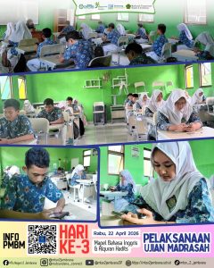 PELAKSANAAN UJIAN MADRASAH HARI KE-3