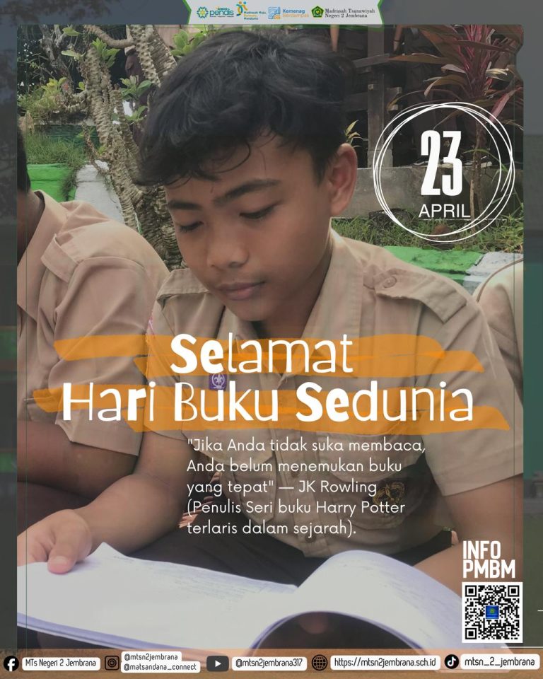 SELAMAT HARI BUKU SEDUNIA